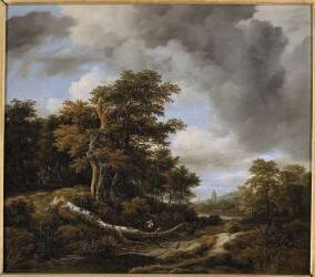 L'Entrée d'un bois (Jacob Isaakszoon van Ruisdael) - Muzeo.com