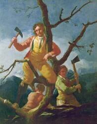 Les bûcherons (Francisco de Goya) - Muzeo.com