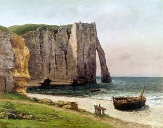Les falaises d'Etretat (Gustave Courbet) - Muzeo.com