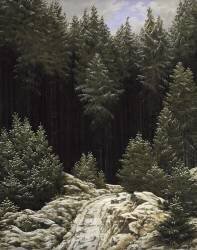 Les premières neiges (Caspar David Friedrich) - Muzeo.com