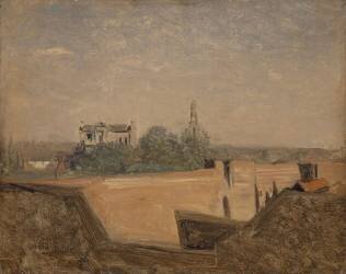 Les remparts d'Arras (Jean-Baptiste Camille Corot) - Muzeo.com