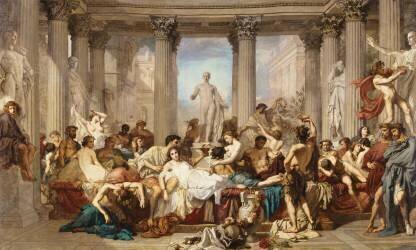 Les Romains de la Décadence (Thomas Couture) - Muzeo.com