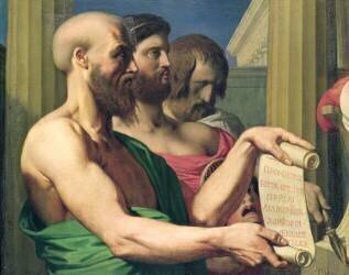 Les Tragédiens grecs (Jean-Auguste-Dominique Ingres) - Muzeo.com