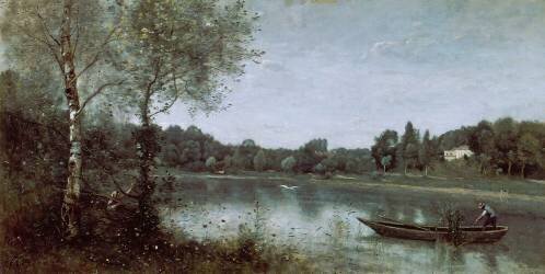 L'Etang de Ville d'Avray (Jean-Baptiste Camille Corot) - Muzeo.com