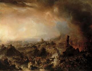 L'incendie de Moscou en 1812 (Jean-Charles Langlois) - Muzeo.com