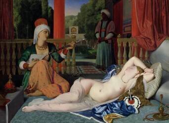L'Odalisque à l'Esclave (Jean-Auguste-Dominique Ingres) - Muzeo.com