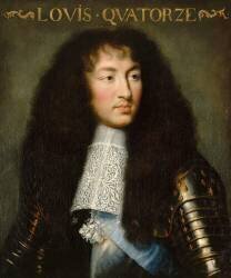 Louis XIV, roi de France et de Navarre (1638-1715) portrait en buste et en cuirasse, vers 1662 (Charles Le Brun) - Muzeo.com