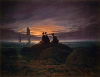 Lune se levant sur la mer (Caspar David Friedrich) - Muzeo.com
