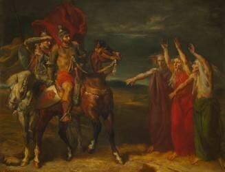 Macbeth et les trois sorcières (Shakespeare, Macbeth acte 1 scène 3) (Théodore Chasseriau) - Muzeo.com