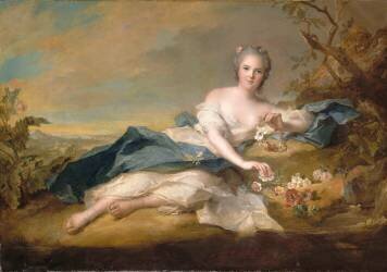Madame Henriette de France (1727-1752), fille de Louis XV en flore (Jean-Marc Nattier) - Muzeo.com