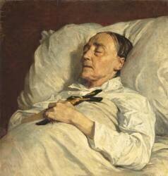 Madame Mazois sur son lit de mort (Henri Regnault) - Muzeo.com
