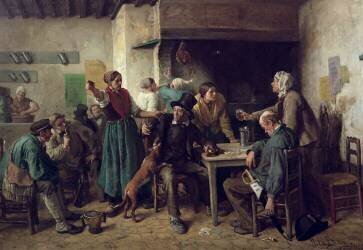 Magasin de vin (Jules Breton) - Muzeo.com