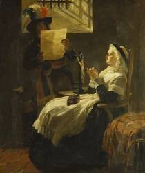 Marie Antoinette Listening to the Act of Accusation the Day Before Her Trial (Edward Matthew Ward) - Muzeo.com
