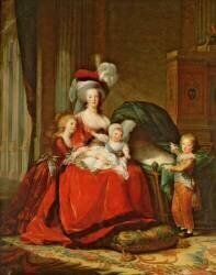 Marie-Antoinette de Lorraine-Habsbourg, reine de France et ses enfants (Elisabeth Vigée Le Brun) - Muzeo.com