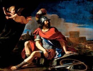 Mars et Cupidon (Le Guerchin) - Muzeo.com