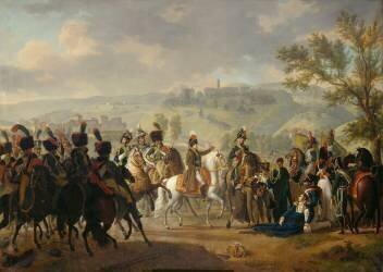 Mort du général Causse à la bataille de Dego, en présence de Bonaparte, le 16 avril 1796 (François Henri Mulard) - Muzeo.com