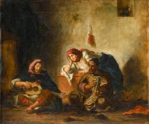 Musiciens juifs de Mogador (Eugène Delacroix) - Muzeo.com