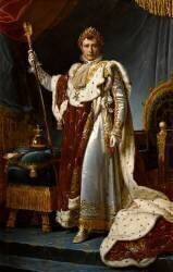 Napoléon Ier, empereur des Français en grand costume du sacre (François Gérard) - Muzeo.com