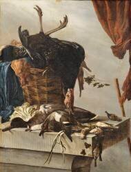 Nature morte au dindon (Salomon van Ruysdael) - Muzeo.com