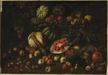 Nature morte aux fruits (Giovanni Battista Ruoppolo) - Muzeo.com