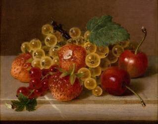 Nature morte aux petits fruits (Jakob Lehnen) - Muzeo.com