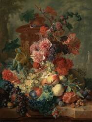 Nature Morte avec Fruits et Fleurs (Jan van Huysum) - Muzeo.com