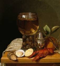 Nature morte avec verre à vin (Jakob Lehnen) - Muzeo.com