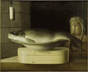 Nature morte à la carpe (Sébastien Stoskopff) - Muzeo.com