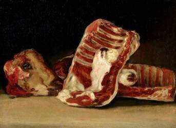 Nature morte à la tête de mouton (Francisco de Goya) - Muzeo.com