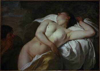 Nymphe endormie et berger (Jan Gerritsz van Bronkhorst) - Muzeo.com