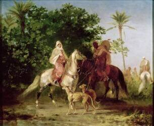 Partir pour la chasse (Eugène Fromentin) - Muzeo.com