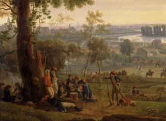 Passage du Pô sous Plaisance par les troupes françaises, 7 mai 1796 (Louis Albert Guislain Bacler...) - Muzeo.com