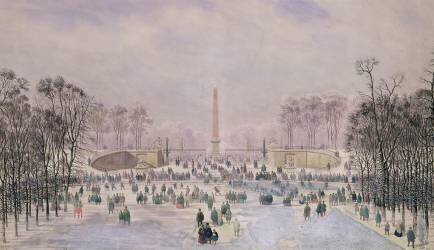 Patiner aux Tuileries (Théodore Jung) - Muzeo.com