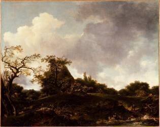 Paysage aux lavandières (Jean-Honoré Fragonard) - Muzeo.com