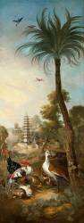 Paysage avec dindons, outardes et lapins (Christophe Huet) - Muzeo.com