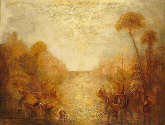 Paysage avec fond de ville (Joseph Mallord William Turner) - Muzeo.com