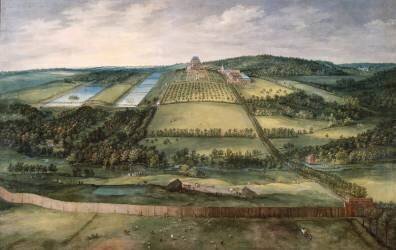 Paysage avec le chateau Mariemont (Jan Brueghel l'Ancien) - Muzeo.com