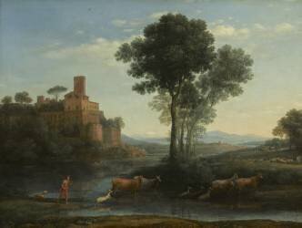 Paysage avec le voyage de Jacob (Claude Gellée) - Muzeo.com