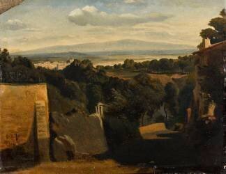 Paysage de la campagne romaine (Jean-Baptiste Camille Corot) - Muzeo.com