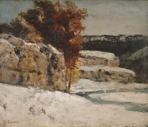 Paysage d'hiver (Gustave Courbet) - Muzeo.com