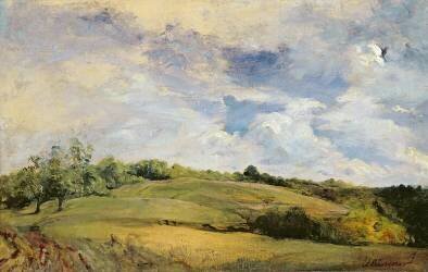 Paysage et nuages (Léon Riesener) - Muzeo.com