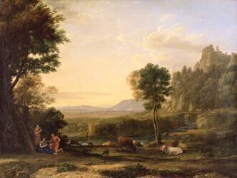 Paysage pastoral (Claude Gellée) - Muzeo.com