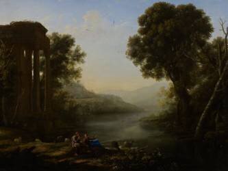 Paysage pastoral (Claude Gellée) - Muzeo.com