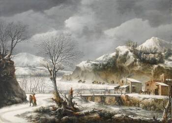 Paysage sous la neige (Francesco Foschi) - Muzeo.com