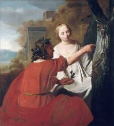 Pâris et Oenone (Reyer-Jacobsz van Blommendael) - Muzeo.com