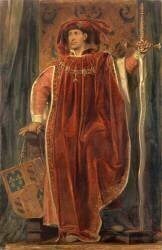 Philippe III le Bon, duc de Bourgogne en 1419 (1396-1467) - en costume de grand-maître de l'ordre de la Toison d'Or institué par lui à Bruges en 1429 (Eugène Devéria) - Muzeo.com