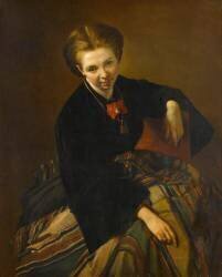 Portrait d'Adélaïde Boulanger, femme de l'artiste (Louis Boulanger) - Muzeo.com