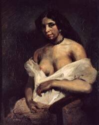 Portrait d'Aspasie (Eugène Delacroix) - Muzeo.com