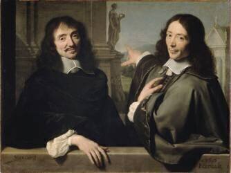 Portrait de deux hommes (autrefois F. Mansart et Ch. Perrrault) (Philippe de Champaigne) - Muzeo.com