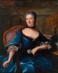 Portrait de Gabrielle-Emilie Le Tonnelier de Breteuil, marquise du Châtelet (Marianne Loir) - Muzeo.com